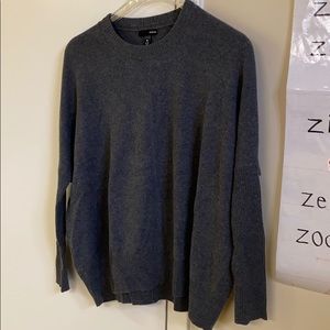 Aqua oversized wool sweater